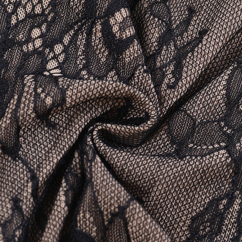 Lace Embossed New Waist-Cinching Corset, Sexy Backless Strapless Bandeau