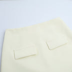Casual and stylish workwear set with a slimming bodycon skirt