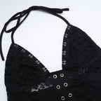 Fashionable Long Dress, Elegant and Slim Fit Sexy Lace Suspender Dress