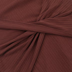 Knitted round neck long-sleeved sexy slit maxi dress